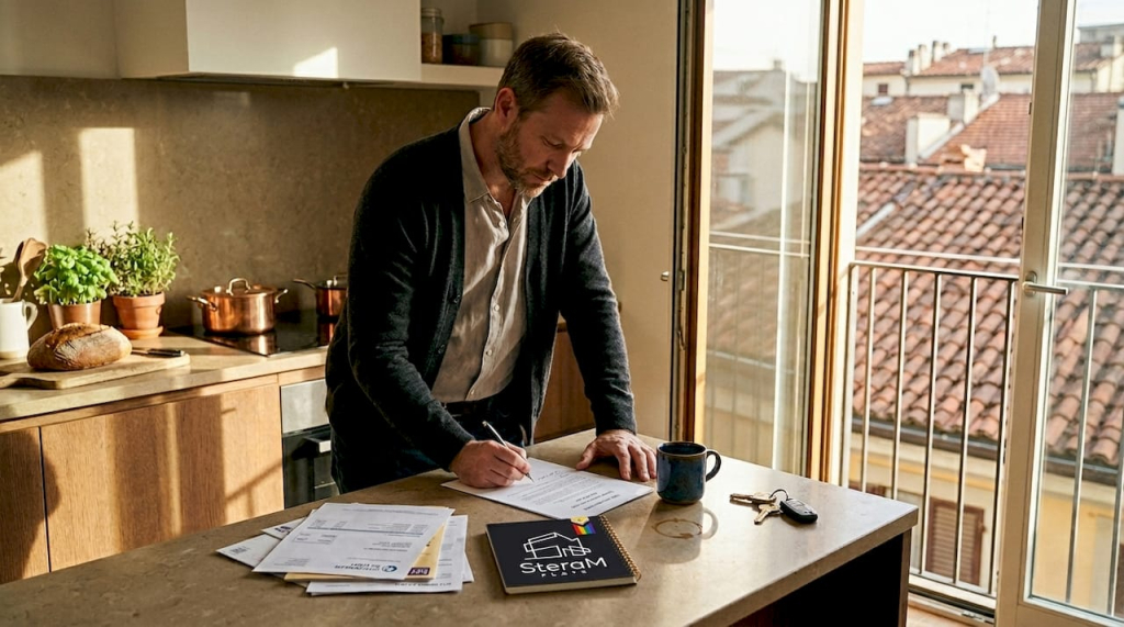 Homeowner registering Spanish holiday apartment