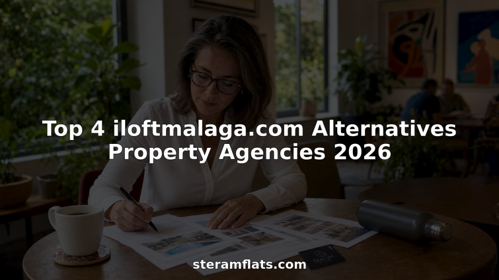Real estate agent reviewing property listings at desk