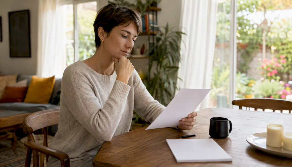 Hands resting near signed rental contract and keys