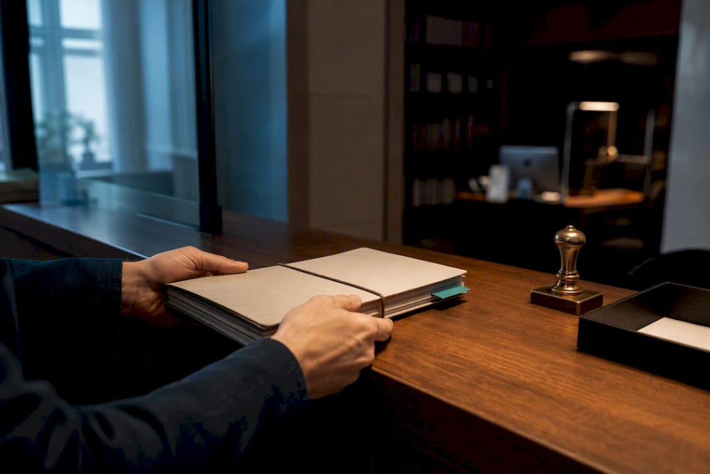Deed presented at Spanish property registry